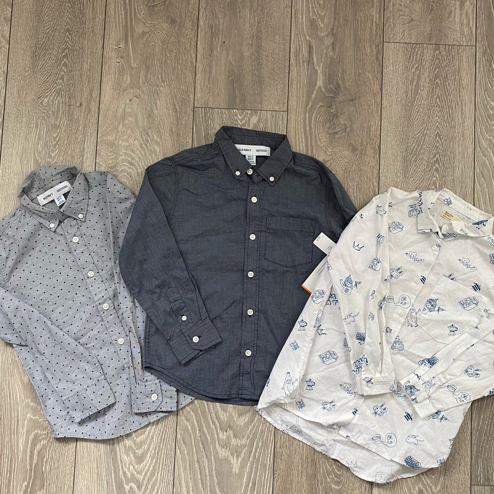 Boys button ups 6-7